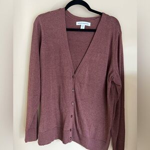 Cardigan Brown Long Sleeve Sweater Size XXL